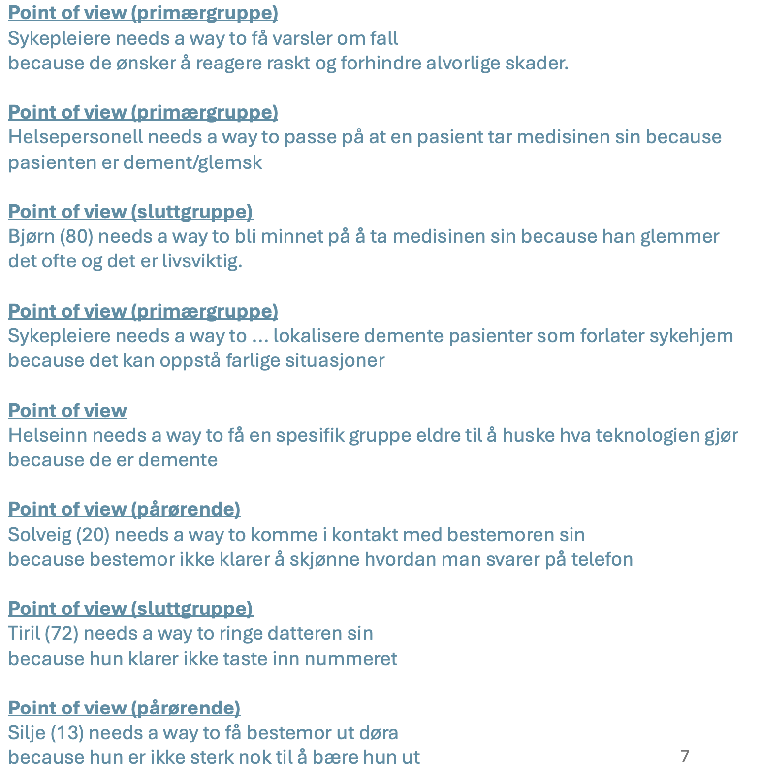 Point of view